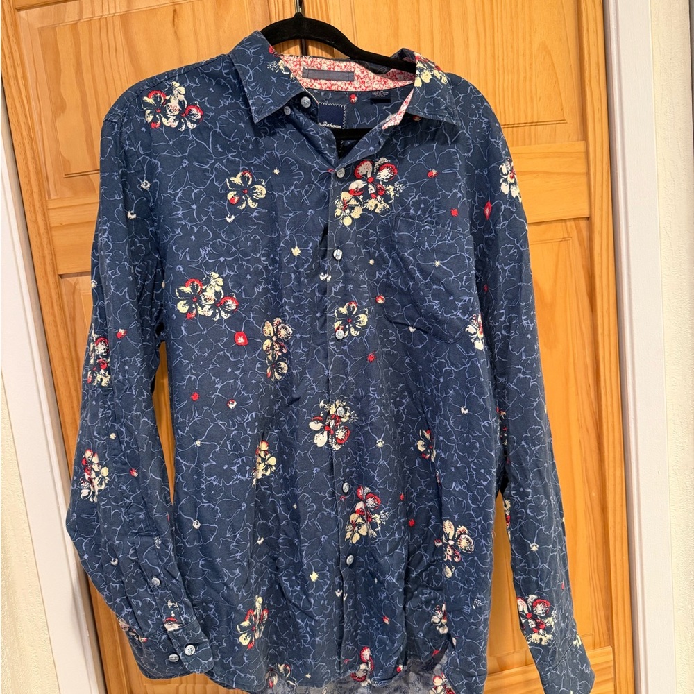 Tommy Bahama Navy Floral Men's Shirt